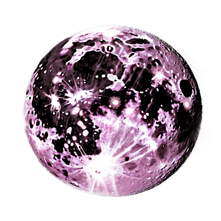 Pink Moon In Sci-fi Setting Png Mdw PNG Image