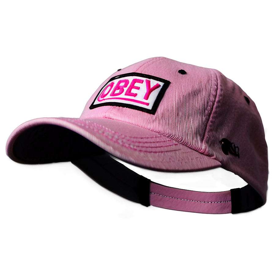 Pink Obey Hat Png Lvi PNG Image