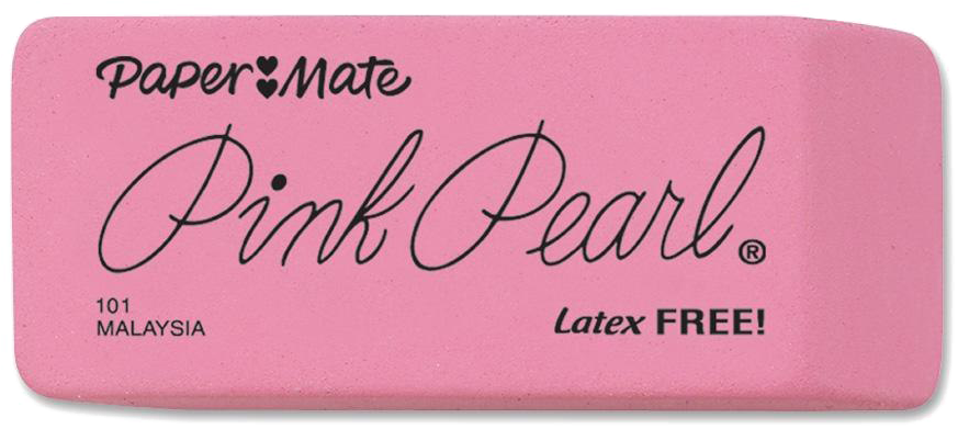 Pink Pearl Eraser Product Image PNG Image