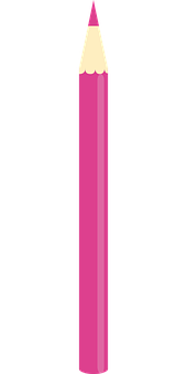 Pink Pencil Graphic PNG Image