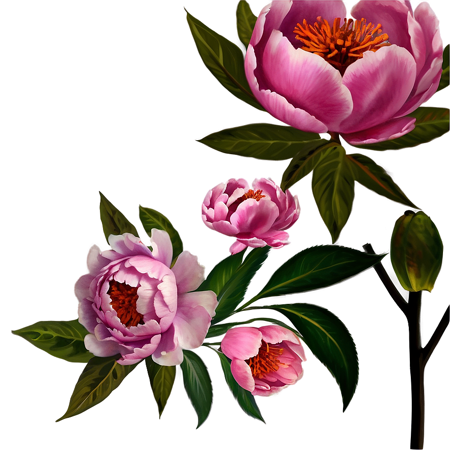 Pink Peonies Png 05242024 PNG Image