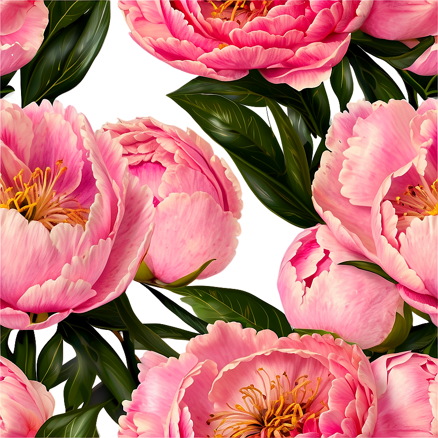 Pink Peonies Png Csh41 PNG Image