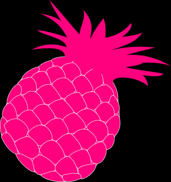 Pink Pineapple Graphic PNG Image