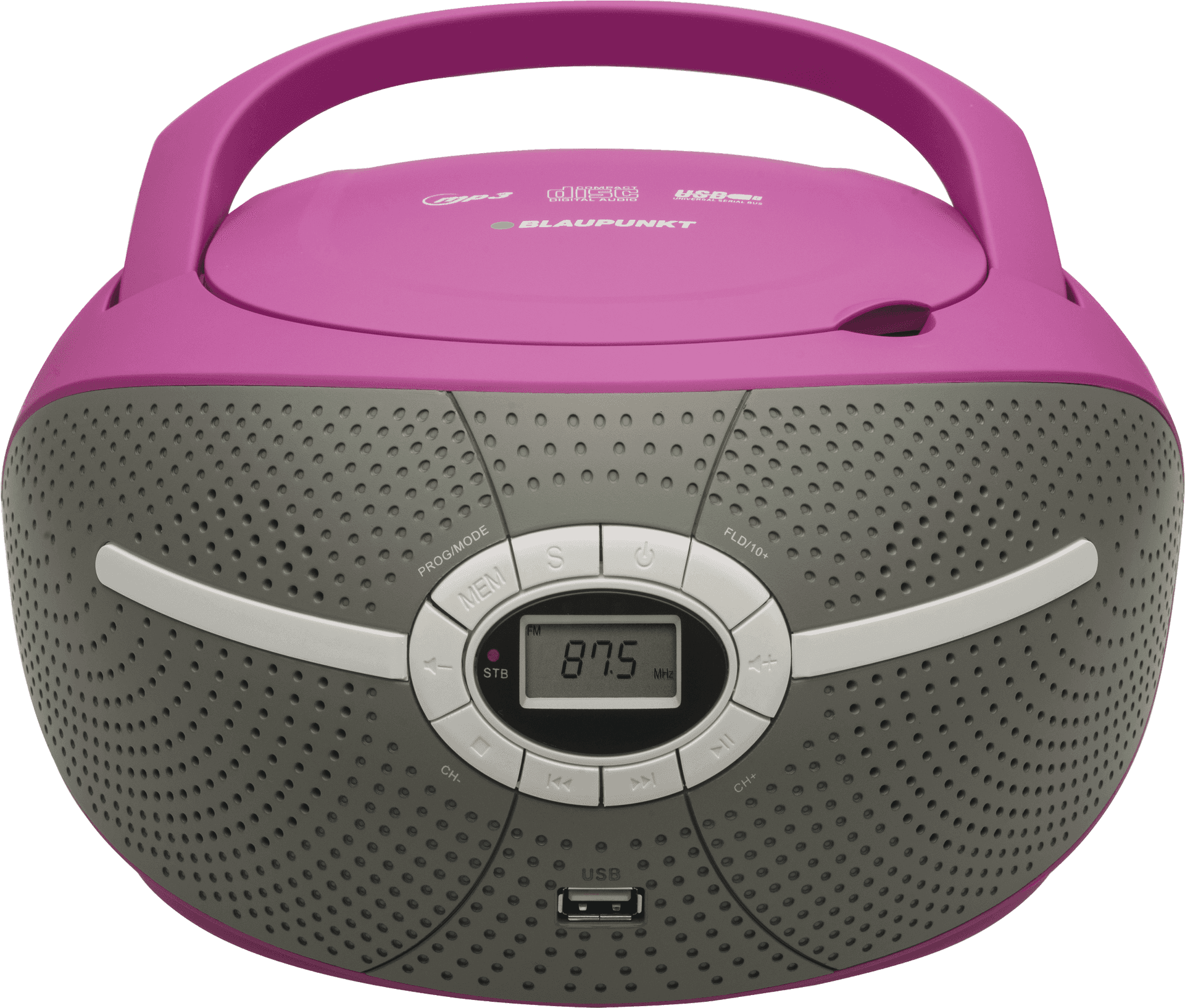 Pink Portable Boombox Blaupunkt PNG Image