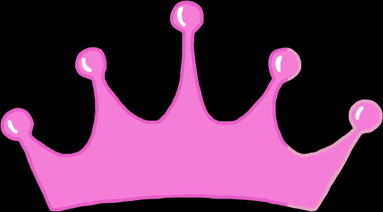 Pink Princess Crown Clipart PNG Image