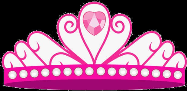 Pink Princess Crown Graphic PNG Image