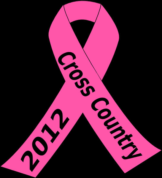 Pink Ribbon Cross Country2012 PNG Image