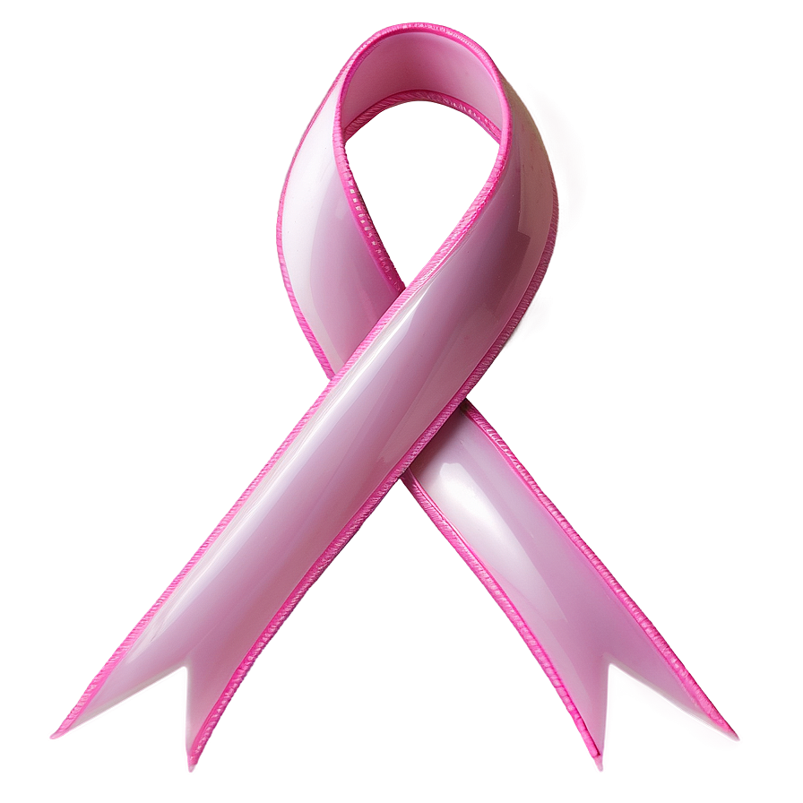 Pink Ribbon On White Background Png Aet PNG Image