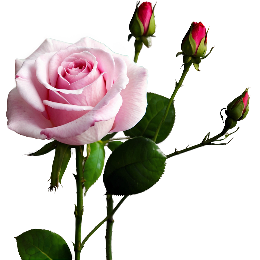 Pink Rose Art Png Vol PNG Image