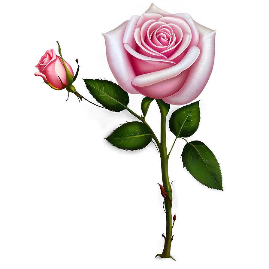 Pink Rose Art Png Yyl93 PNG Image