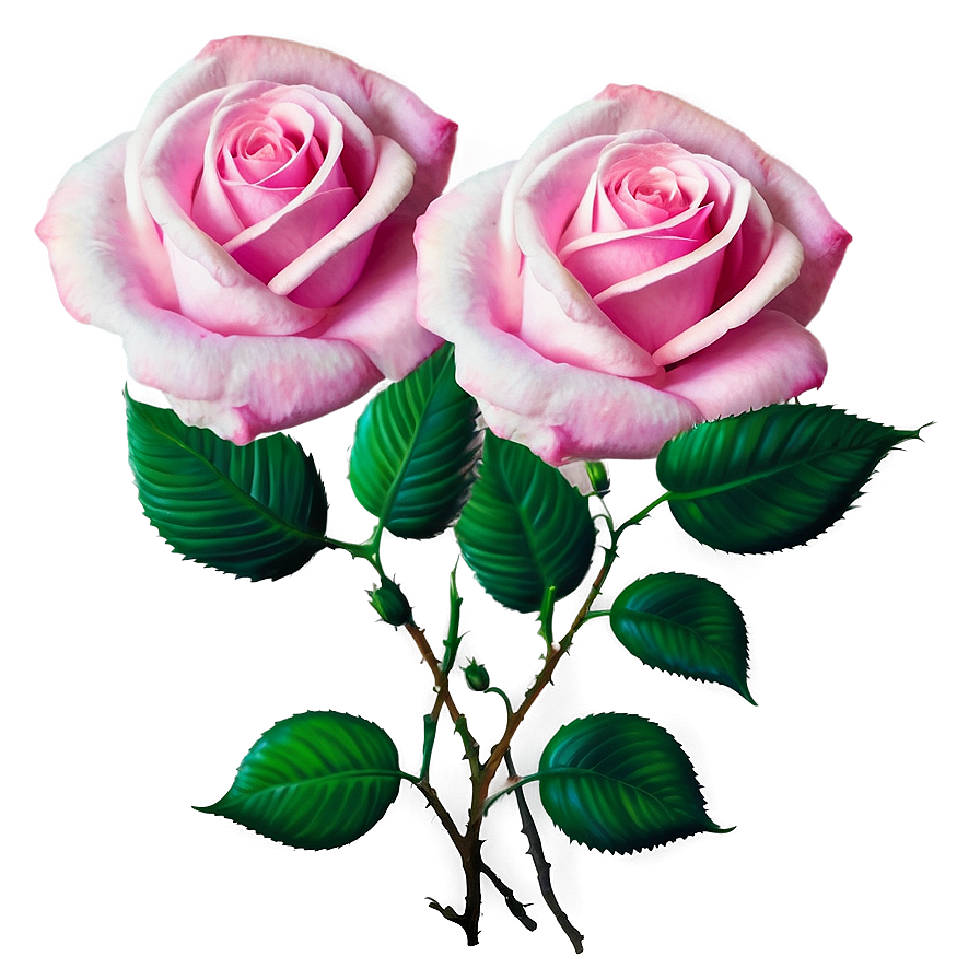 Pink Roses Under Moonlight Png 06122024 PNG Image