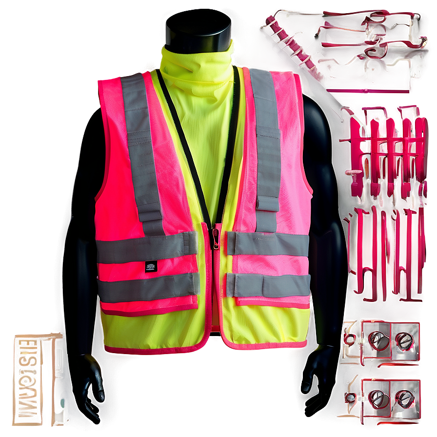 Pink Safety Vest Png 06282024 PNG Image