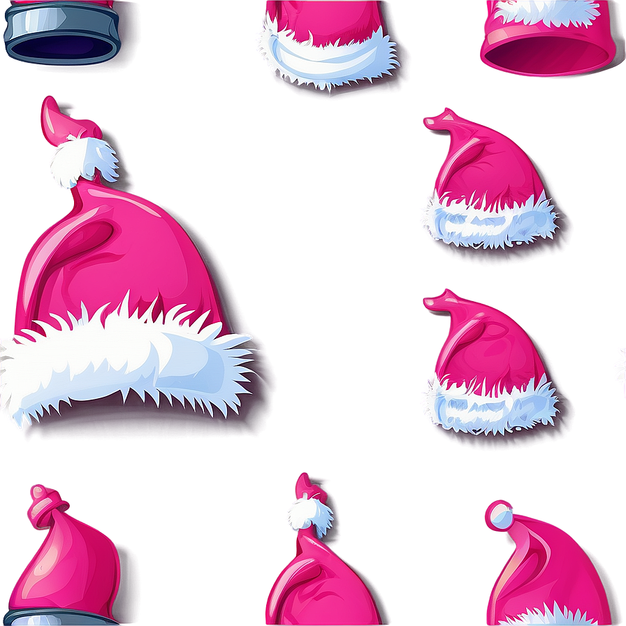 Pink Santa Hat Vector Png 06282024 PNG Image