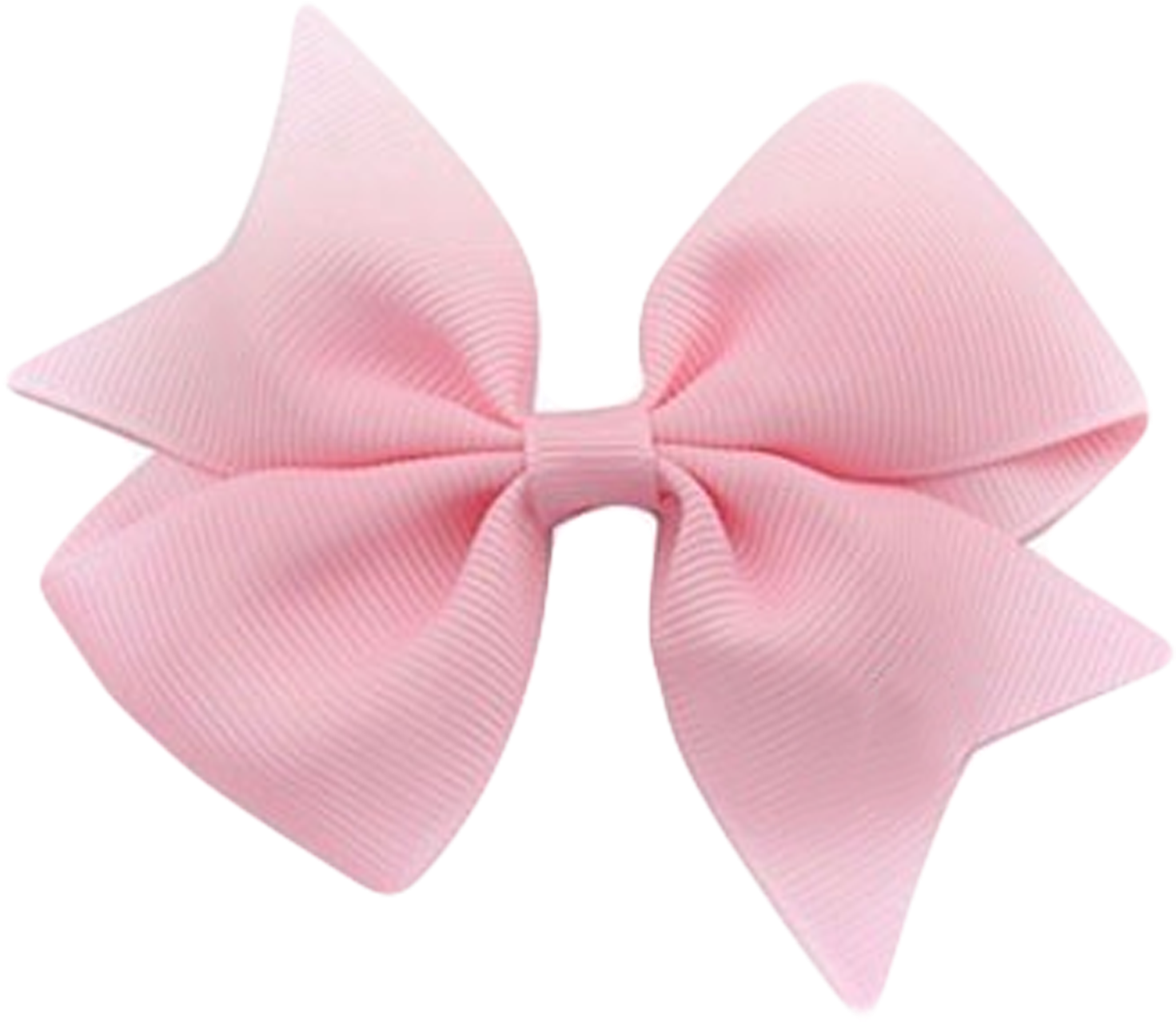 Pink Satin Hair Bow Accessory PNG Image