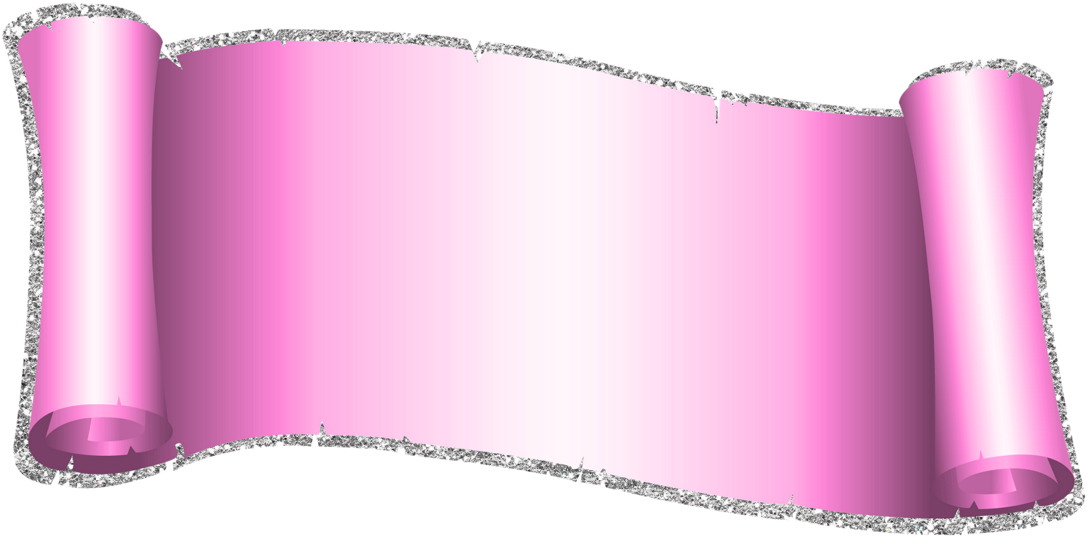 Pink Scroll Parchment Graphic PNG Image