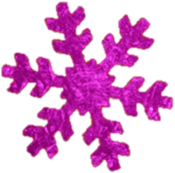 Pink Snowflake Illustration PNG Image