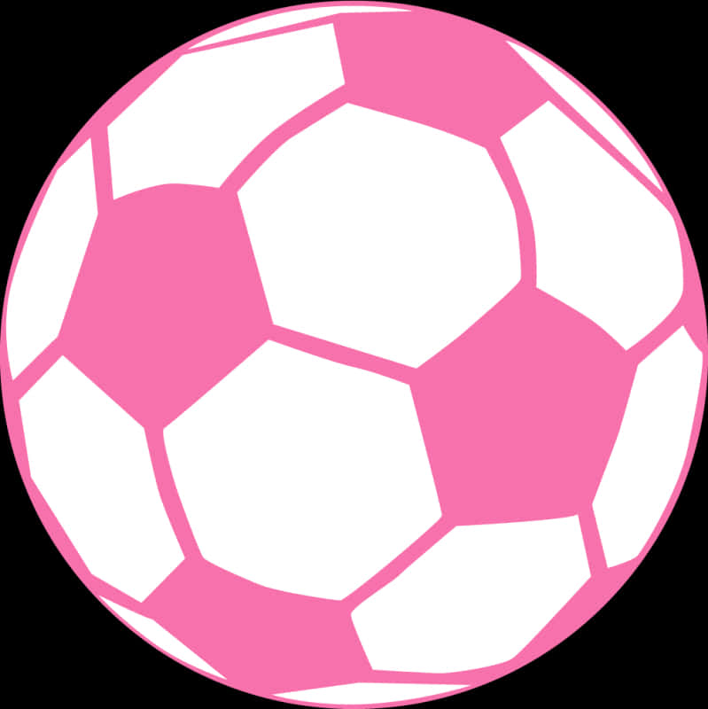 Pink Soccer Ball Graphic PNG Image