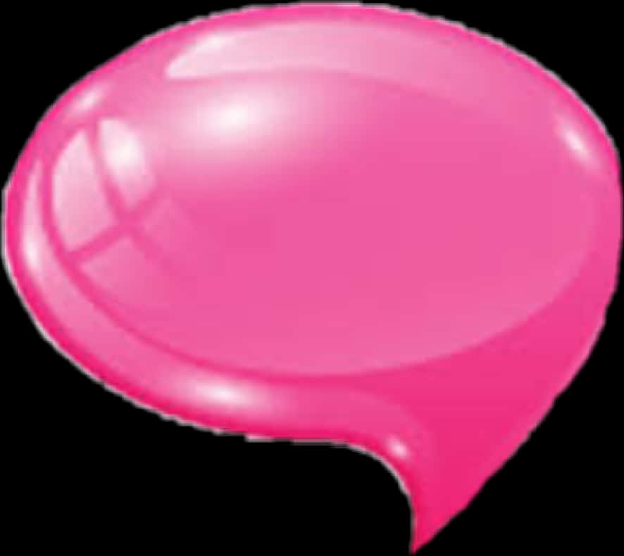 Pink Speech Bubble Graphic PNG Image