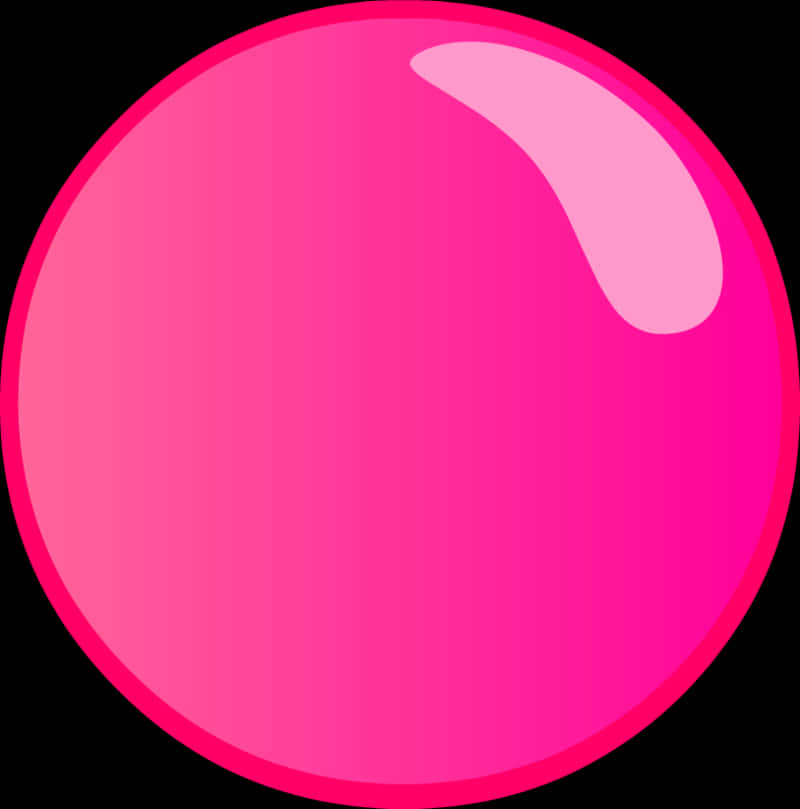 Pink Sphere Bubble Illustration PNG Image