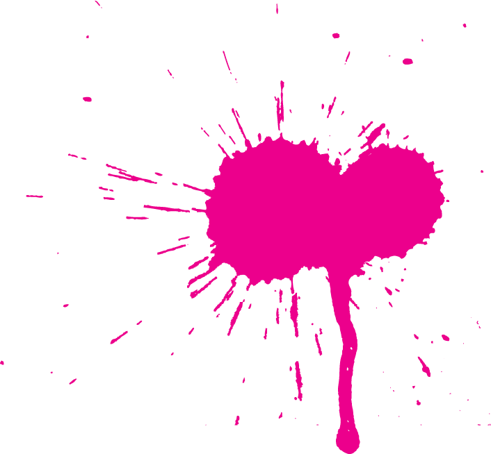 Pink Splatter Graphic PNG Image