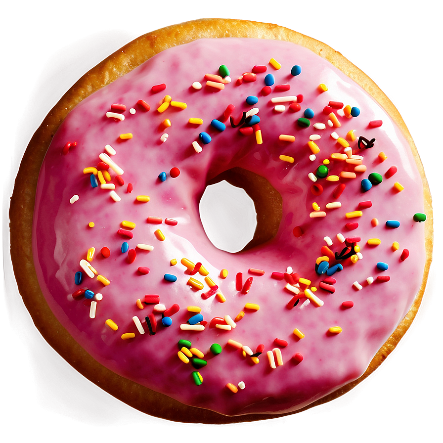 Pink Sprinkle Donut Png Fks8 PNG Image