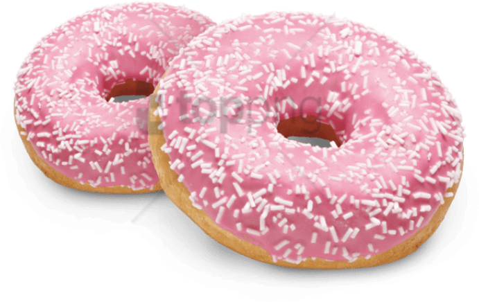 Pink Sprinkled Donuts PNG Image