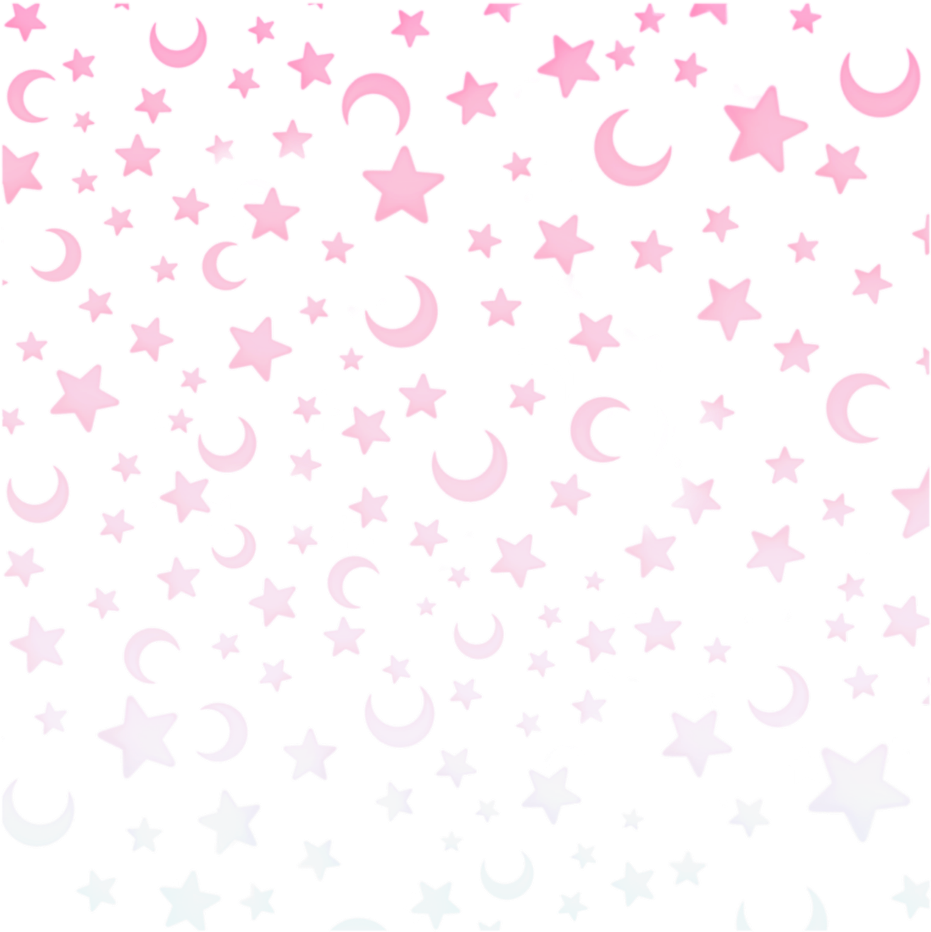 Pink Starsand Moons Pattern PNG Image