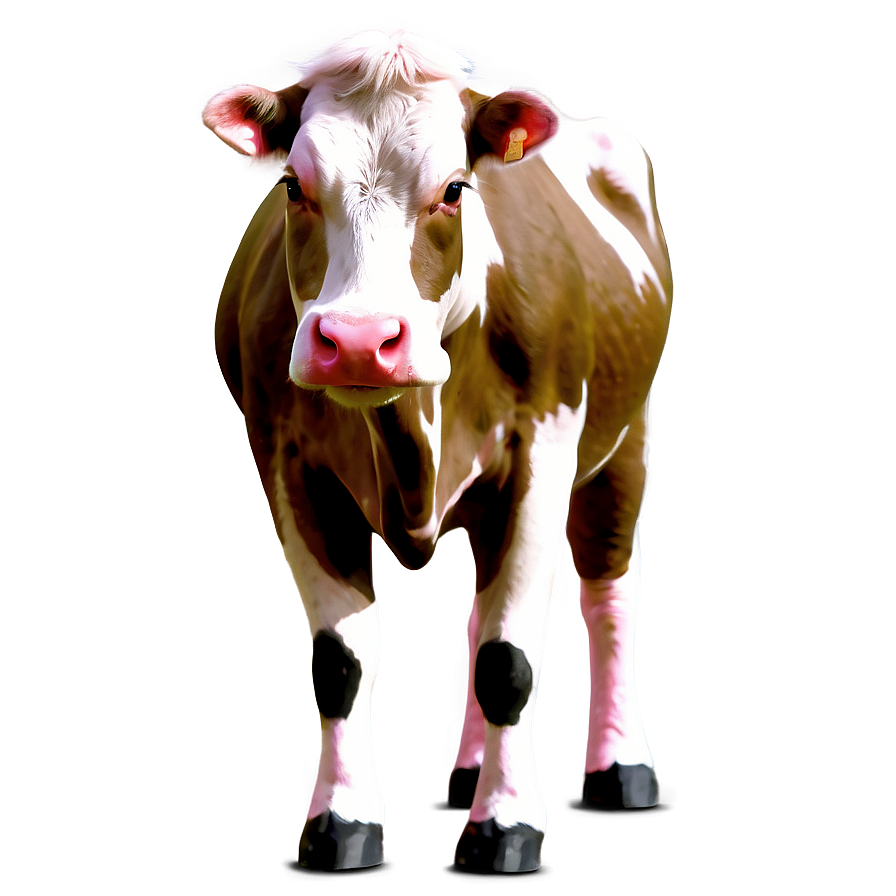 Pink Strawberry Cow Art Png 06252024 PNG Image