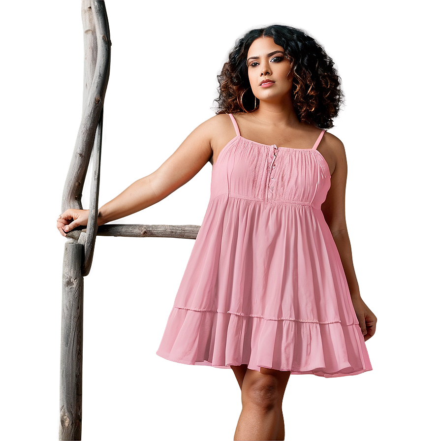 Pink Swing Dress Png Gvr PNG Image