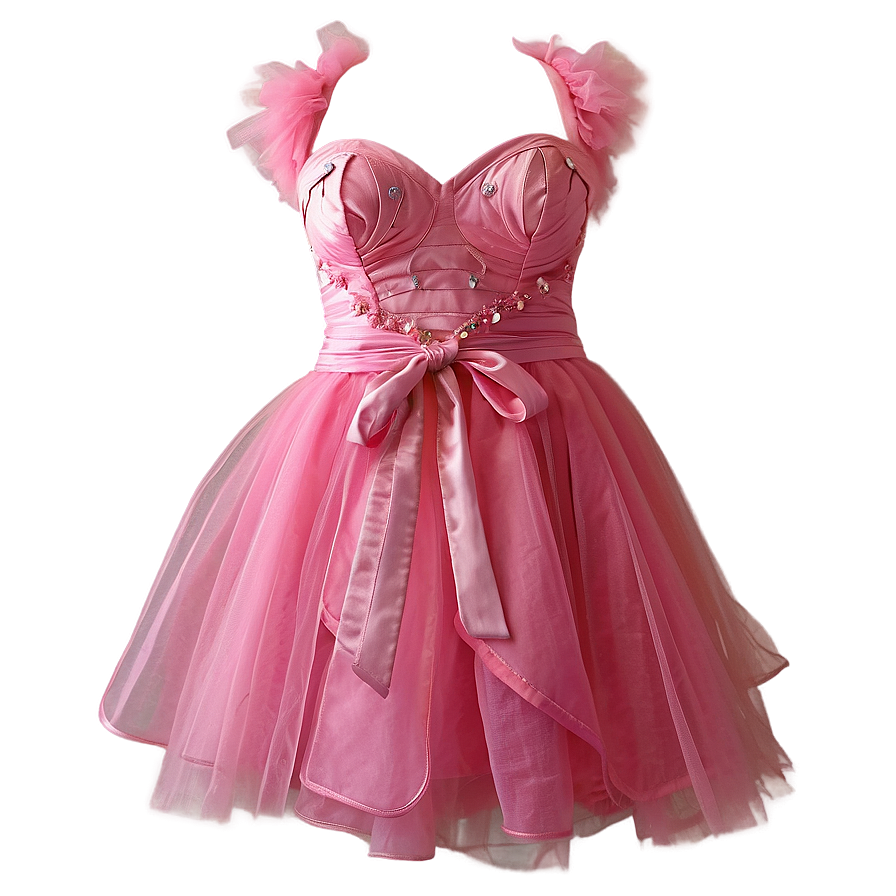 Pink Tulle Dress Png Nyq86 PNG Image