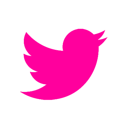 Pink Twitter Logo Circle PNG Image