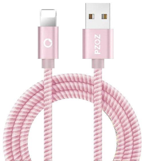 Pink U S B Lightning Cable PNG Image