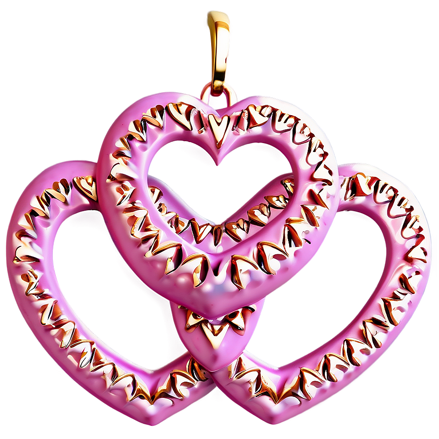 Pink Valentine Heart Png Iwl84 PNG Image