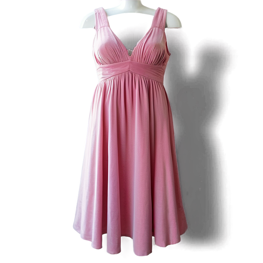 Pink Velvet Dress Png Mto PNG Image