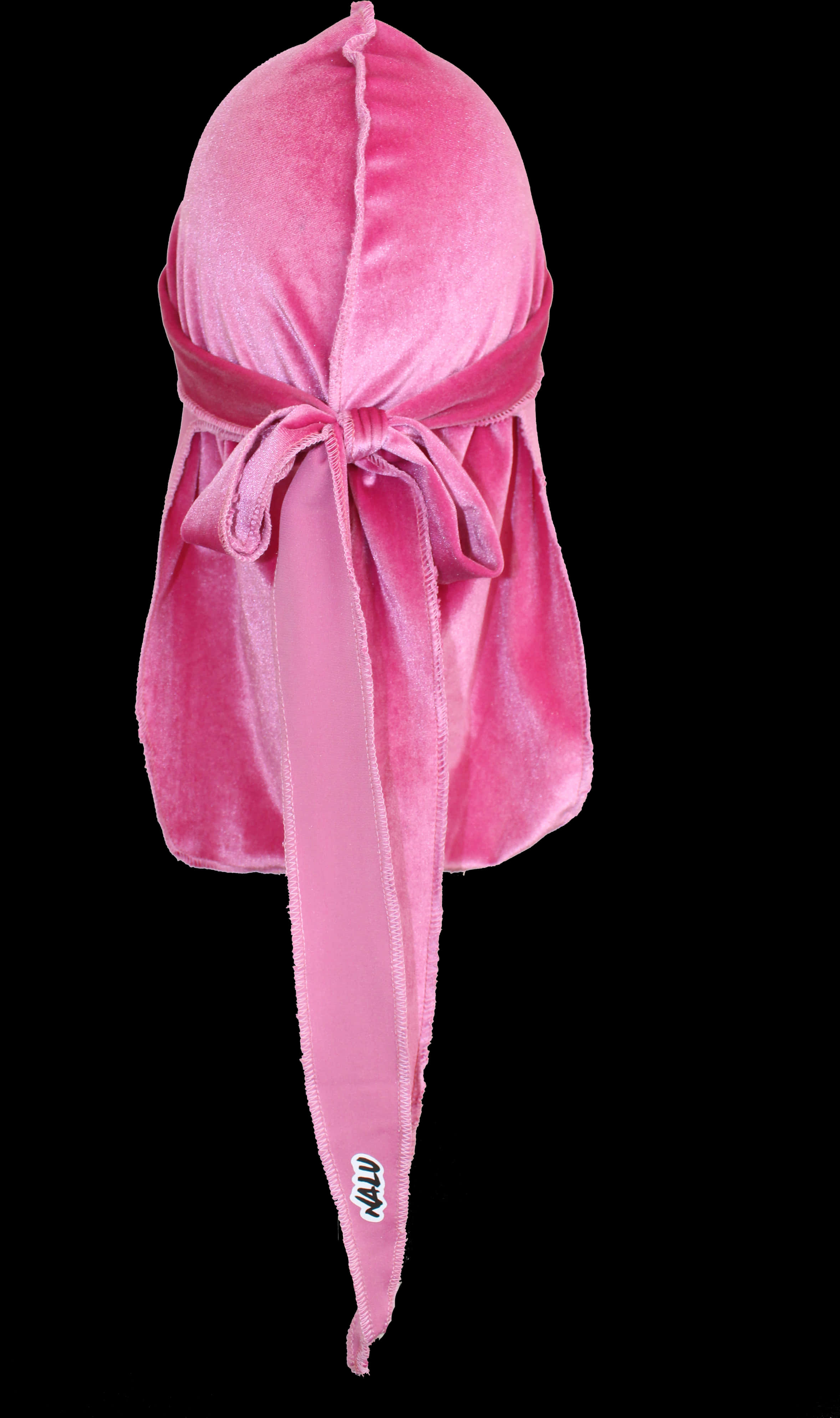 Pink Velvet Durag Isolated PNG Image