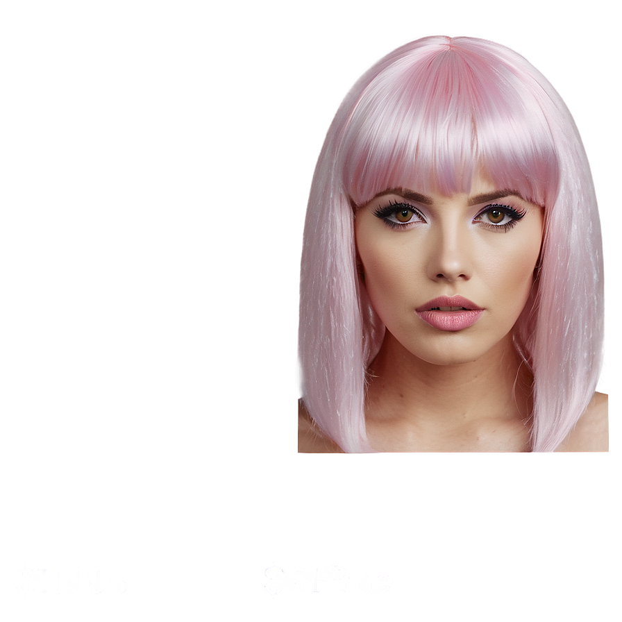 Pink Wig Png 38 PNG Image