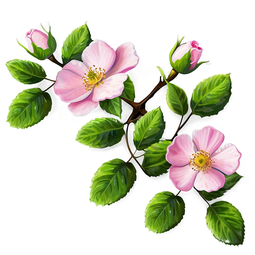 Pink Wild Rose Png 82 PNG Image