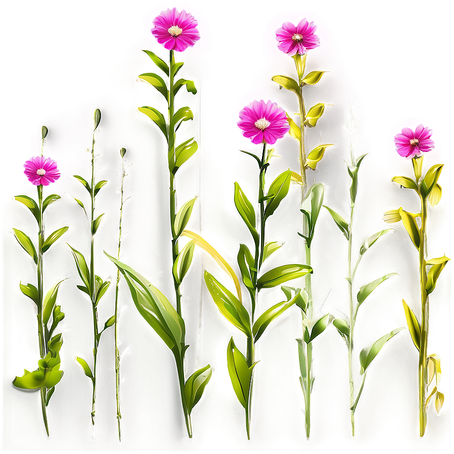 Pink Wildflower Meadow Png Ebx82 PNG Image