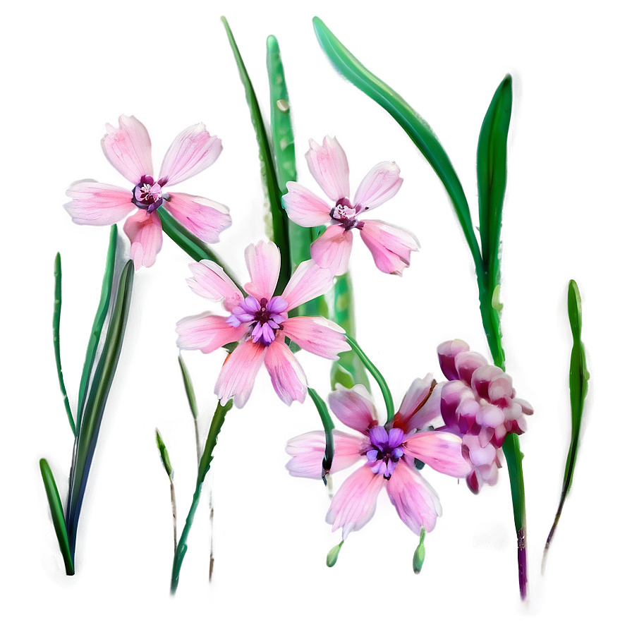 Pink Wildflowers Png 14 PNG Image