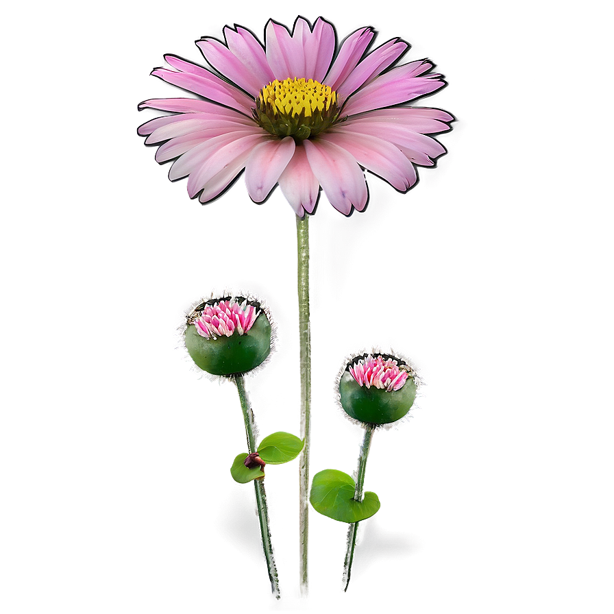 Pink Wildflowers Png 6 PNG Image