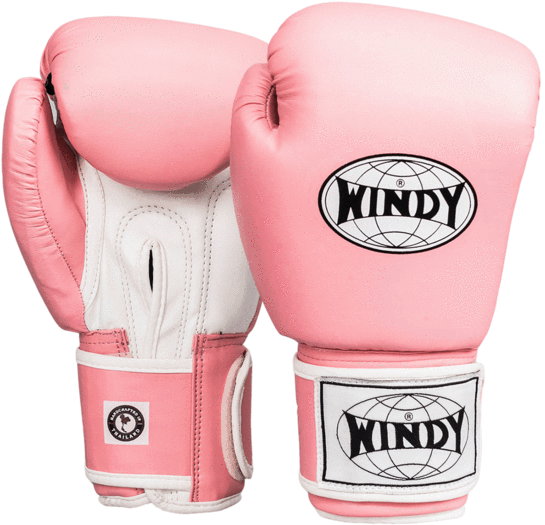 Pink Windy Boxing Gloves PNG Image