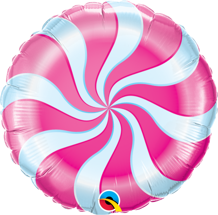 Pinkand Blue Swirl Balloon PNG Image