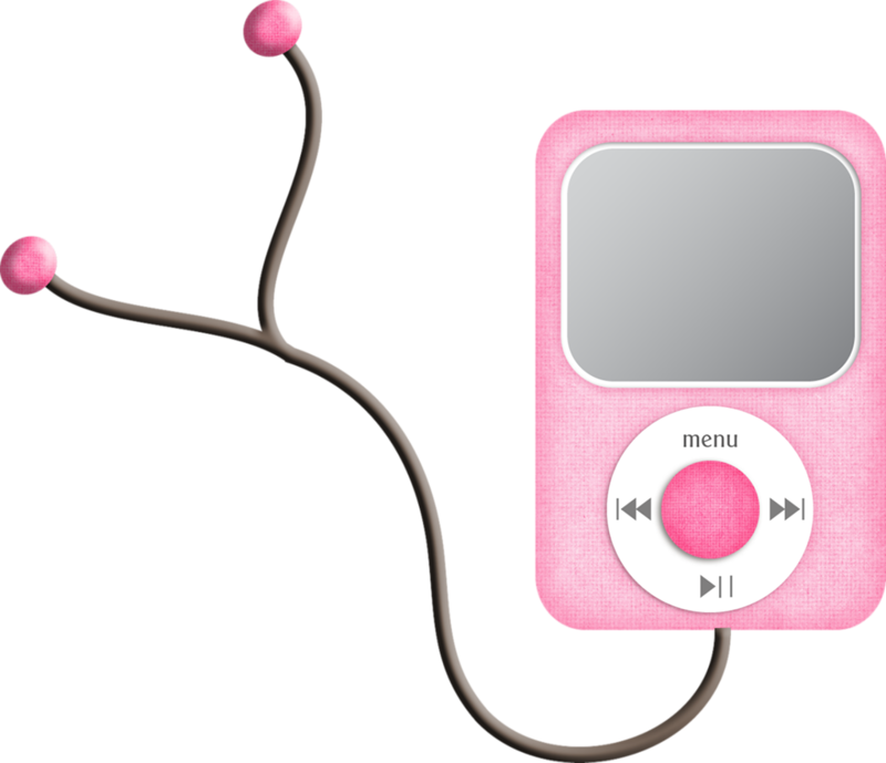 Pinki Pod Nanowith Earphones PNG Image