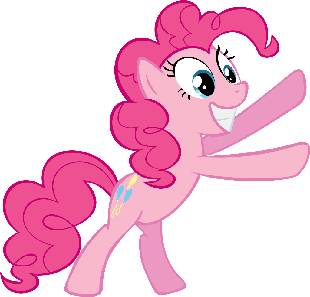 Pinkie Pie Cheerful Pose PNG Image