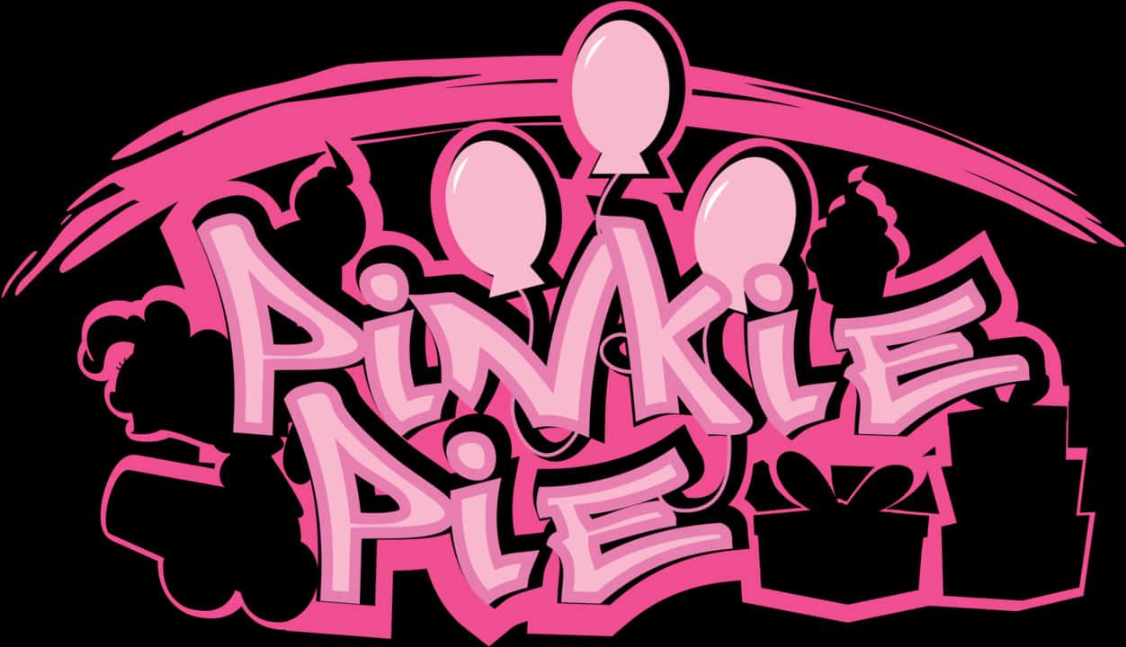 Pinkie Pie Graffiti Style Artwork PNG Image