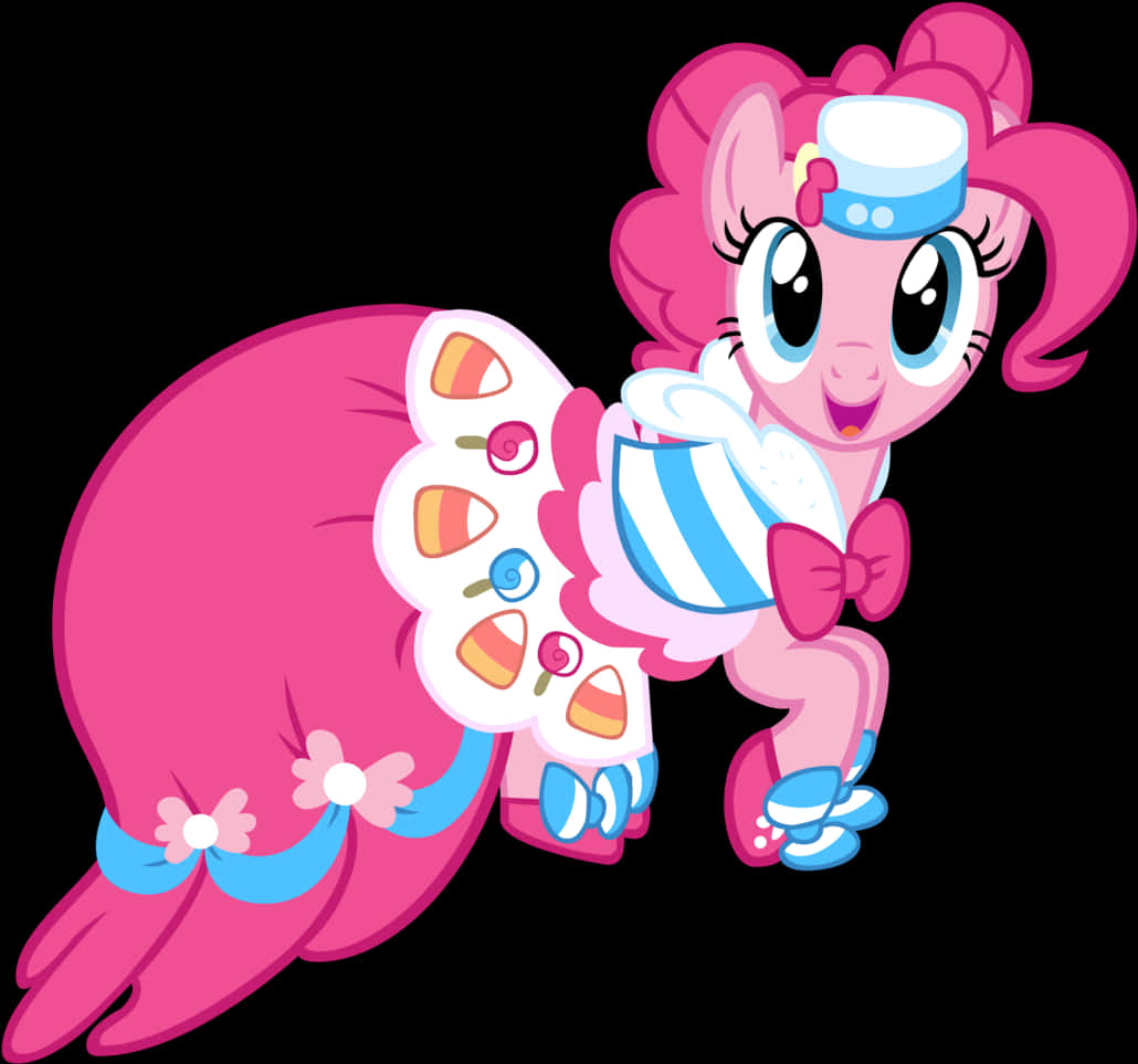 Pinkie Pie Nurse Outfit Vector PNG Image