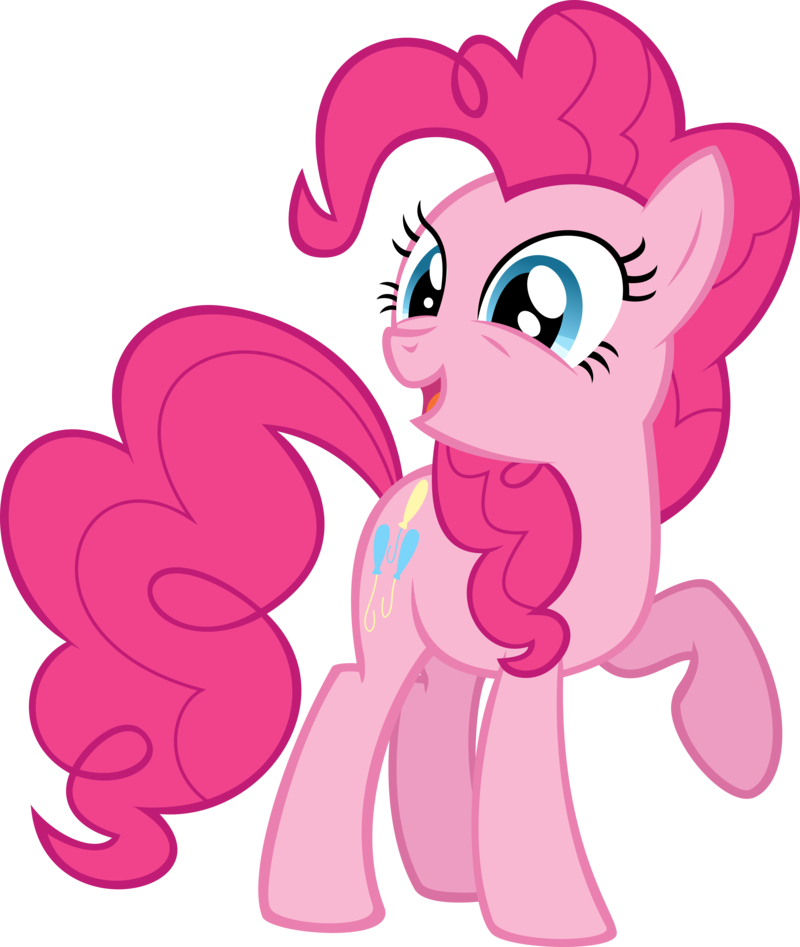 Pinkie Pie Smiling Vector PNG Image