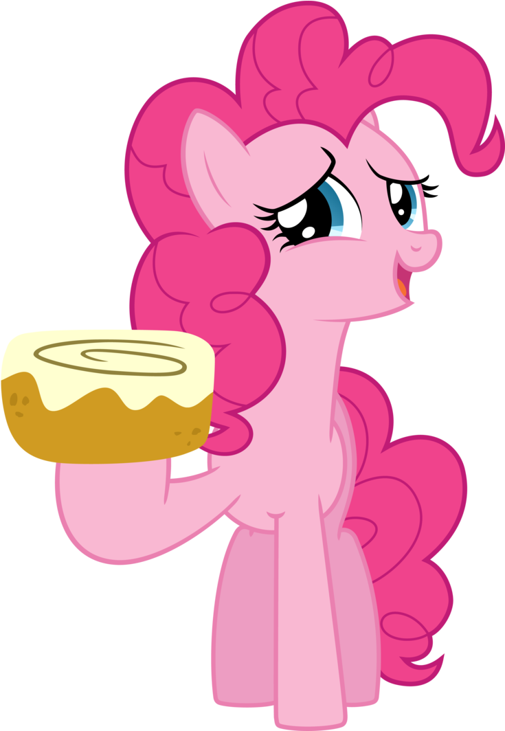 Pinkie Pie With Cake PNG Image