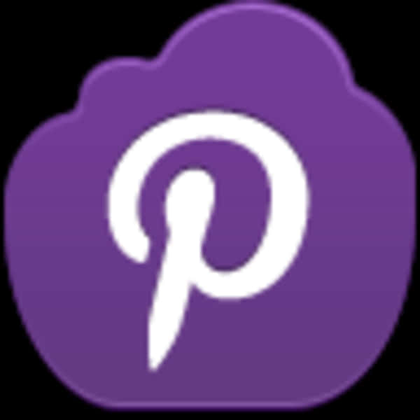 Pinterest Logo Purple Background PNG Image