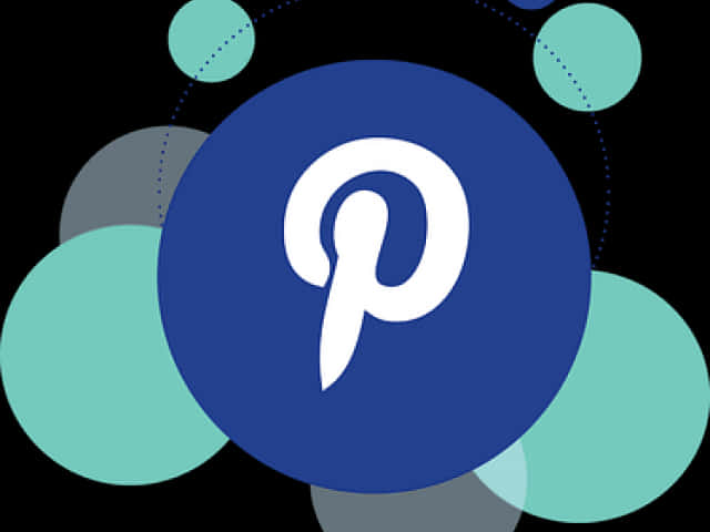 Pinterest Logo Stylized Background PNG Image